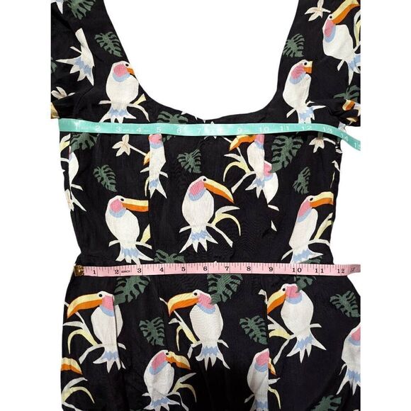 & Other Stories pelican print dress size US 4 - Picture 4 of 5
